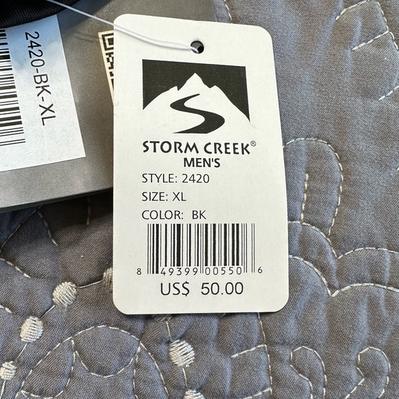 Storm Creek Men’s Black Quarter Zip Pull Over NWT Size XL - Picture 8 of 14